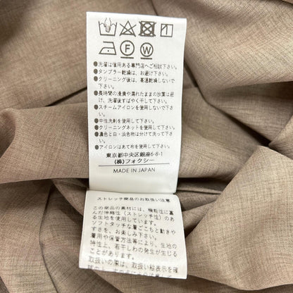 FOXEY NEW YORK フォクシーニューヨーク 23AW 43744 マロンブラウン ノースリーブドレスリリーク ワンピース