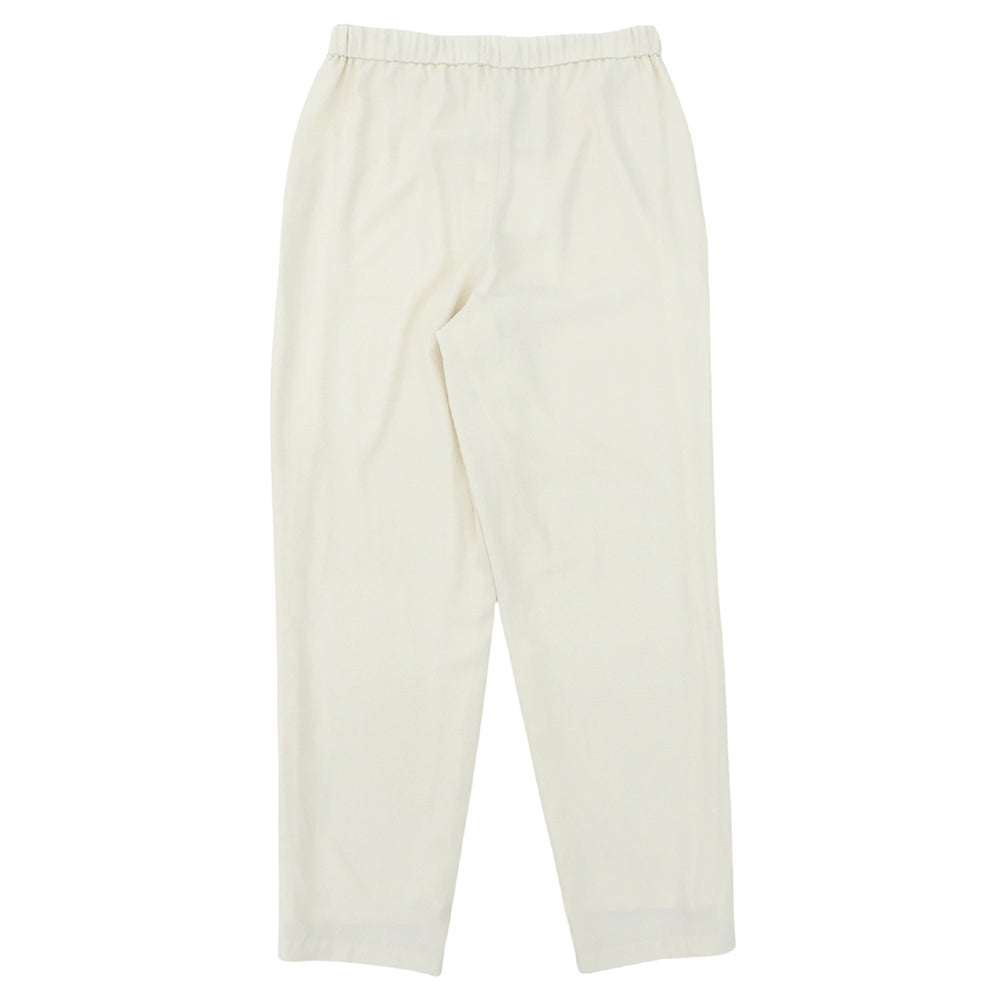 Theory セオリー 新品同様 POWDER CREPE TREECA JOGGE パンツ ボトムス レディース オフホワイト P 24SS ボトムス