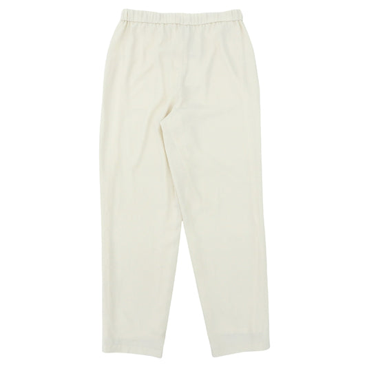 Theory セオリー 新品同様 POWDER CREPE TREECA JOGGE パンツ ボトムス レディース オフホワイト P 24SS ボトムス