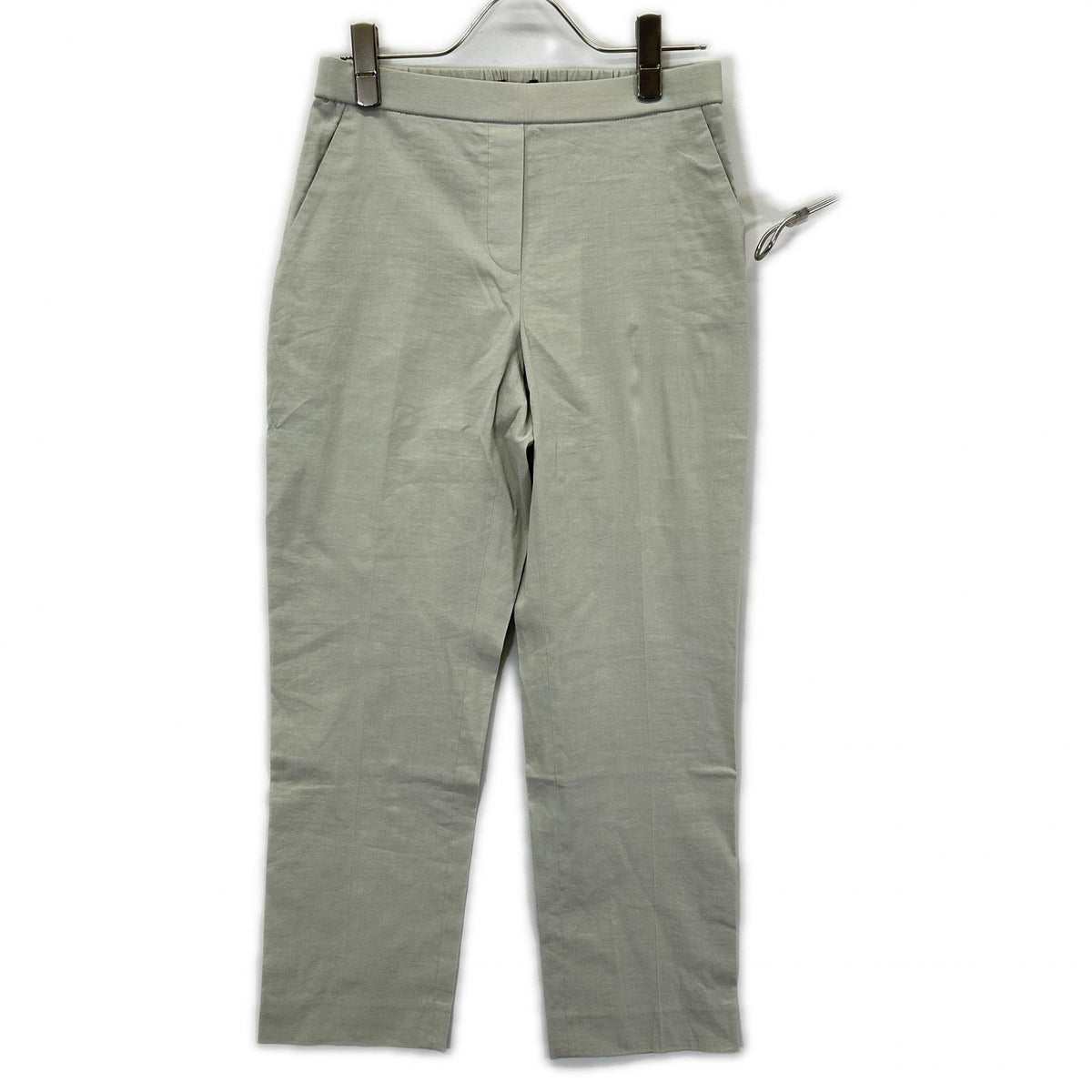 Theory セオリー 24SS ライトグレー GOOD CRUNCH W TREECA PULL リネン混パンツ ボトムス