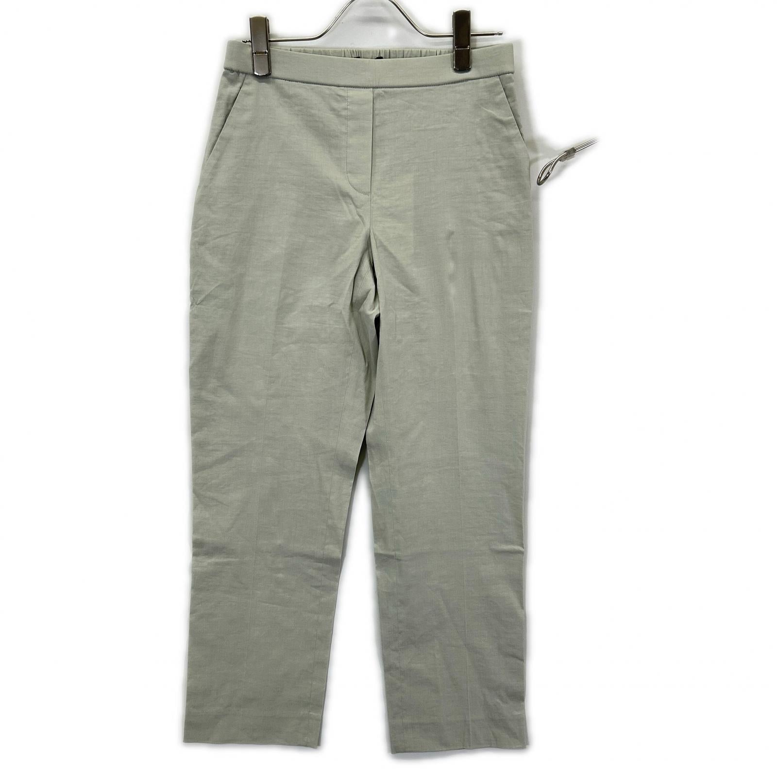 Theory セオリー 24SS ライトグレー GOOD CRUNCH W TREECA PULL リネン混パンツ ボトムス