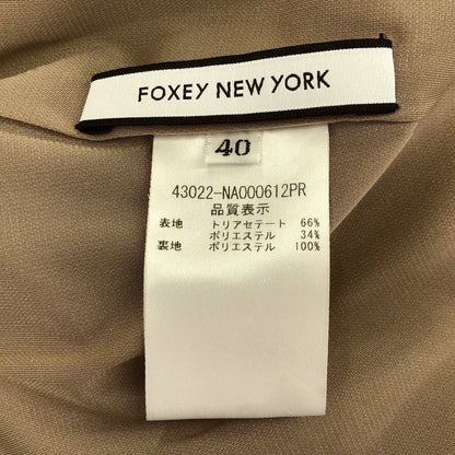FOXEY NEW YORK フォクシーニューヨーク 22年製 43022 モカ レキシントン ノースリーブワンピース トップス