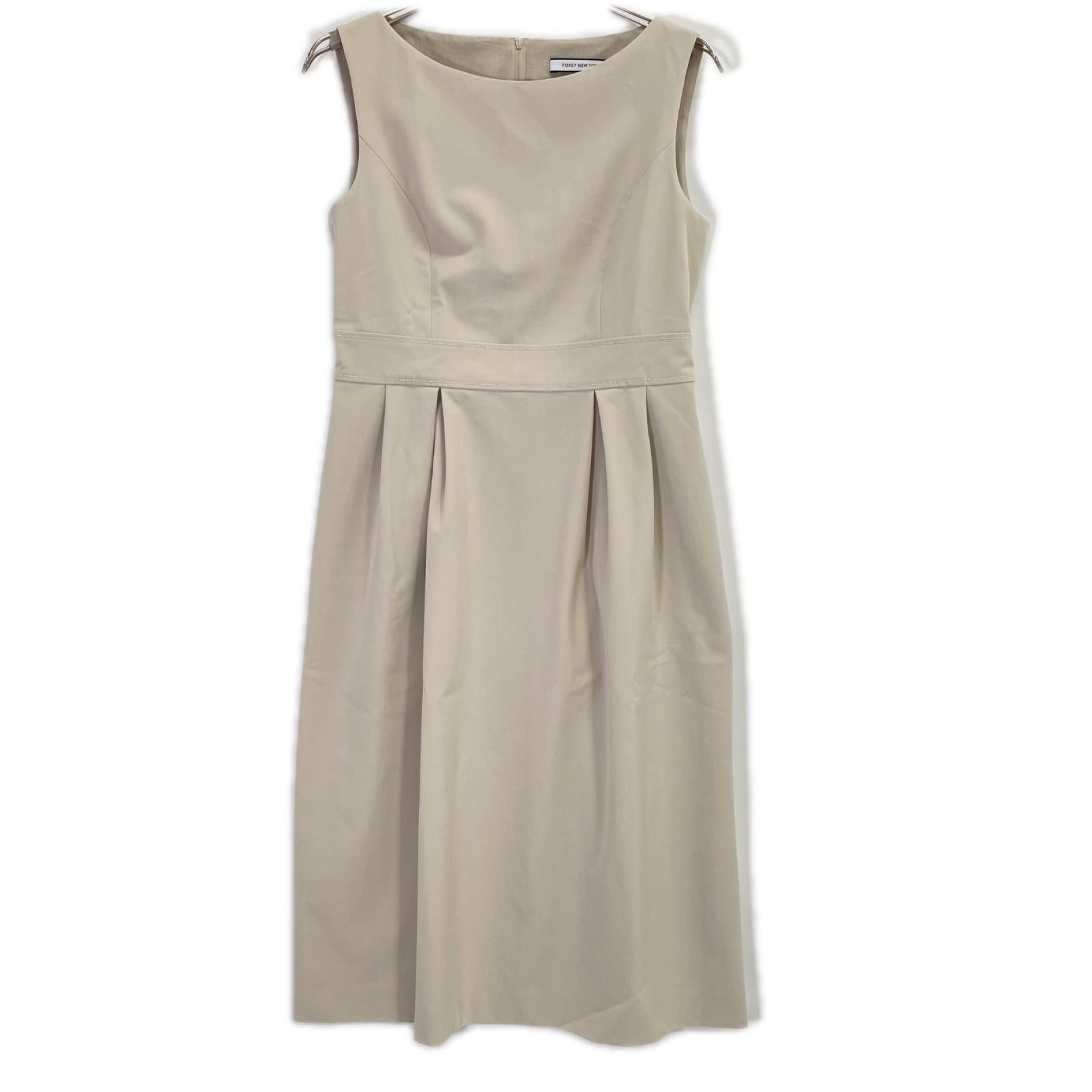 FOXEY NEW YORK フォクシーニューヨーク 44420 ベージュ DRESS MINERVA ロングワンピース ワンピース