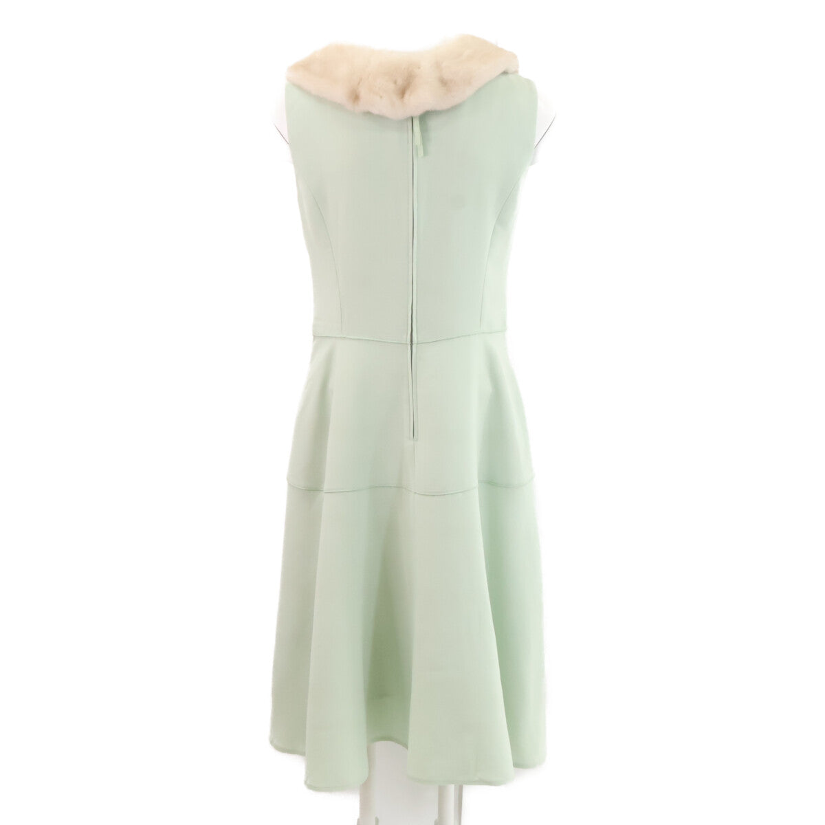 FOXEY フォクシー 【新品】42548 Lily ミンクファー付 ノースリーブ ワンピース