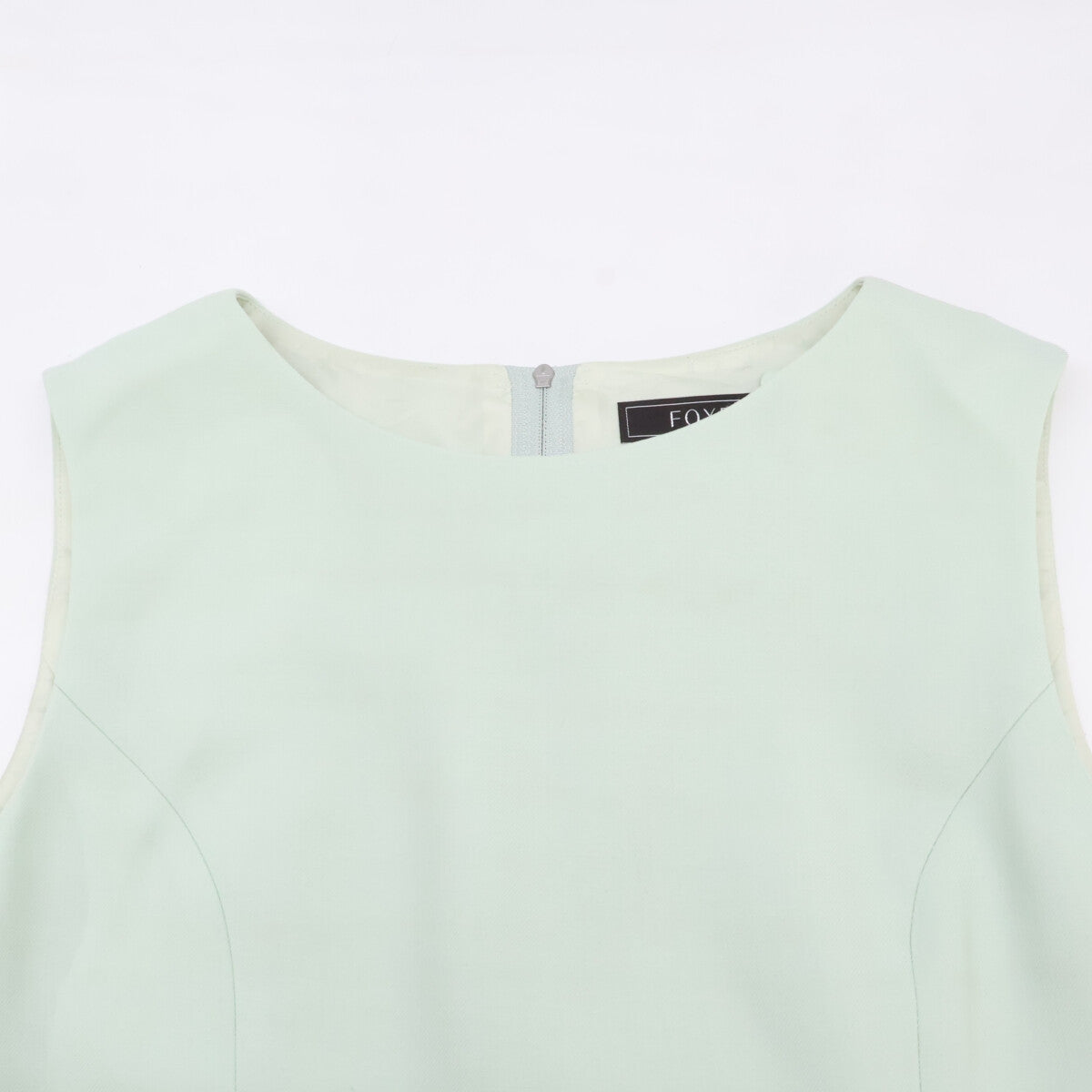 FOXEY フォクシー 【新品】42548 Lily ミンクファー付 ノースリーブ ワンピース