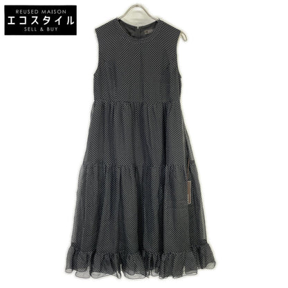 FOXEY フォクシー 25年 45355 LUCIA ブラック ドット ワンピース ワンピース