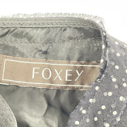 FOXEY フォクシー 25年 45355 LUCIA ブラック ドット ワンピース ワンピース