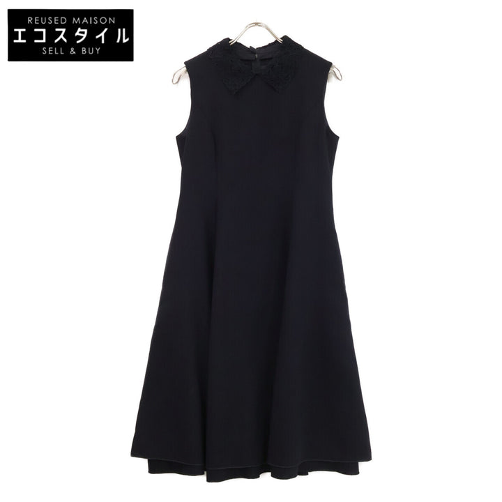 FOXEY フォクシー 【美品/23年製】43188 Amelie レースカラー付 ノースリーブ ドレス ワンピース