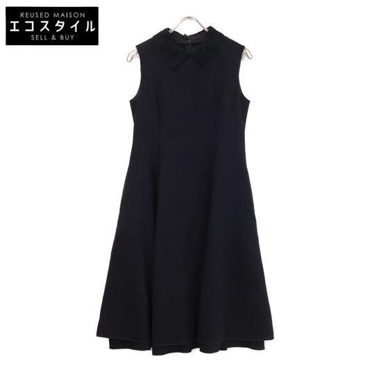 FOXEY フォクシー 【美品/23年製】43188 Amelie レースカラー付 ノースリーブ ドレス ワンピース