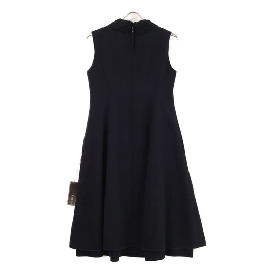 FOXEY フォクシー 【美品/23年製】43188 Amelie レースカラー付 ノースリーブ ドレス ワンピース