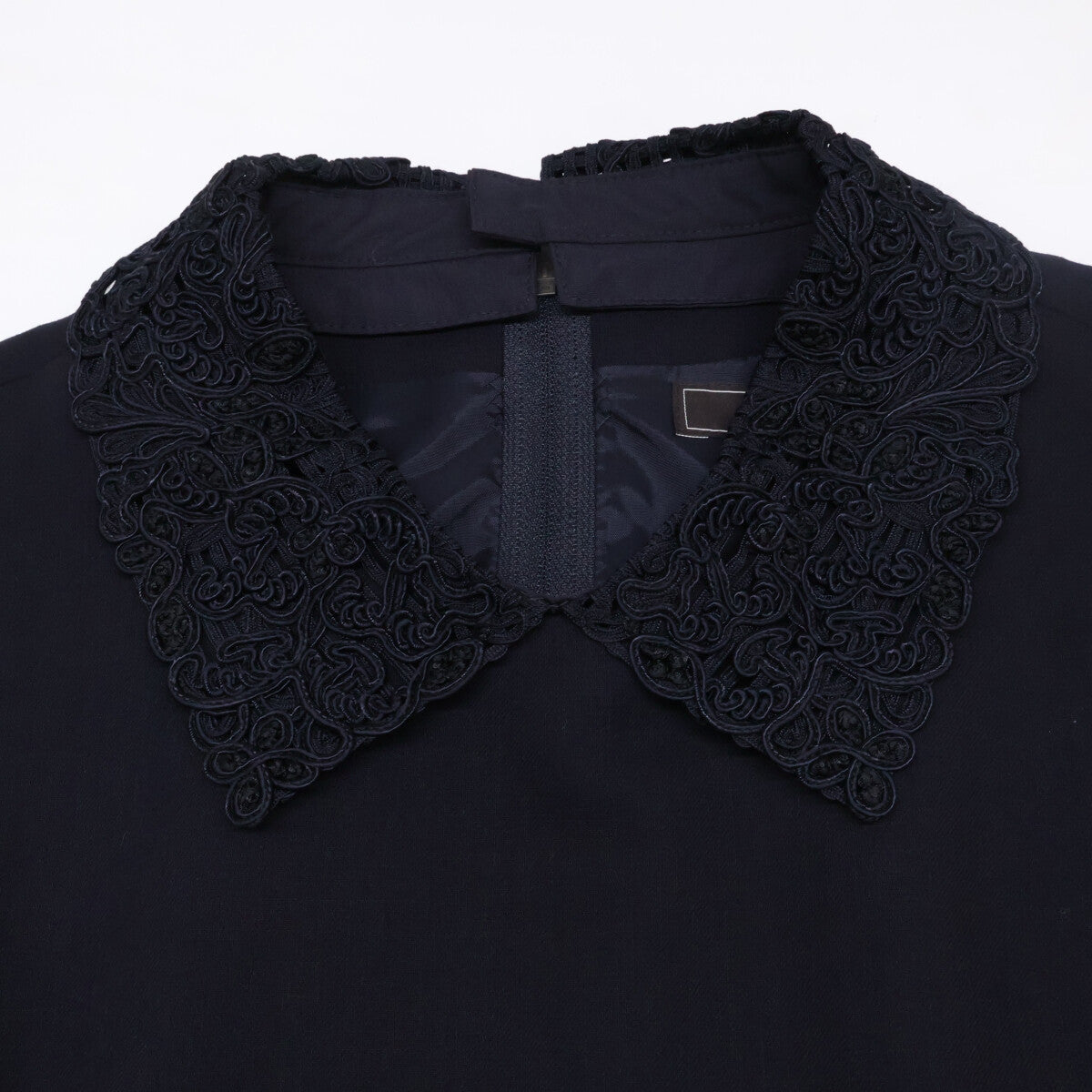 FOXEY フォクシー 【美品/23年製】43188 Amelie レースカラー付 ノースリーブ ドレス ワンピース