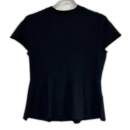 Theory セオリー 23SS 3101714 3101714 グレー×ブラック Compact Crepe Peplum Top ニットシャツ 2点セット トップス