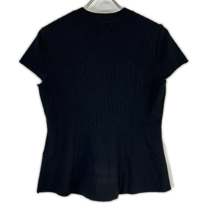 Theory セオリー 23SS 3101714 3101714 グレー×ブラック Compact Crepe Peplum Top ニットシャツ 2点セット トップス