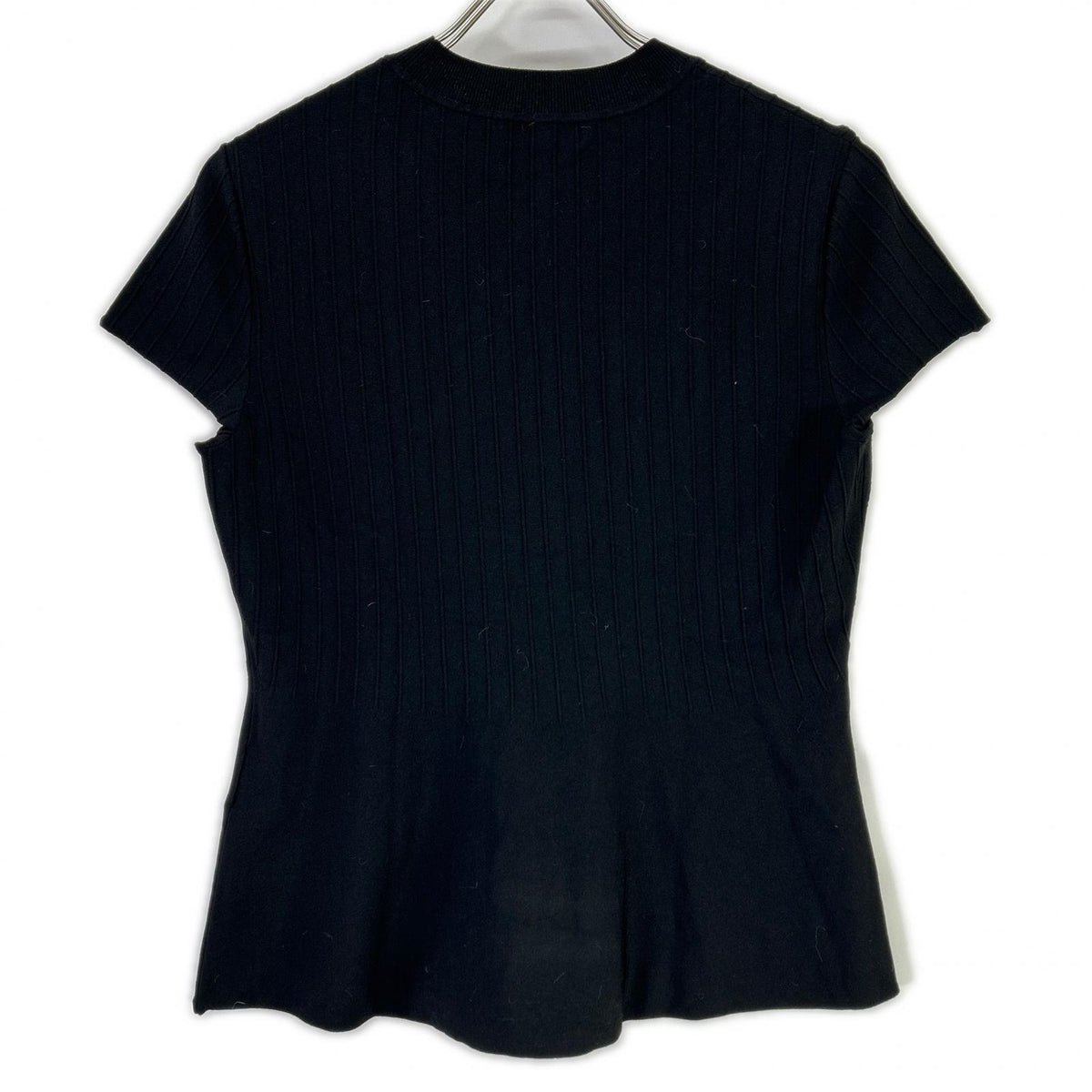 Theory 23SS 3101714 3101714 gray and black Compact Crepe Peplum Top knit shirt 2-piece set top