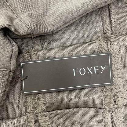 FOXEY フォクシー 22年 42974 ブラウン リズミック ノースリープ ニットワンピース ワンピース