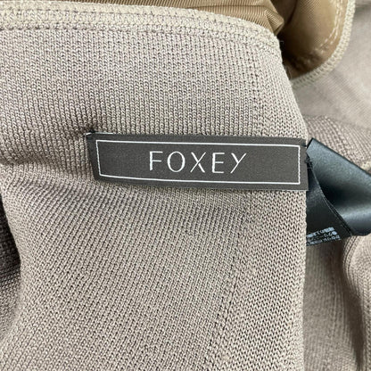 FOXEY フォクシー 22年 42974 ブラウン リズミック ノースリープ ニットワンピース ワンピース