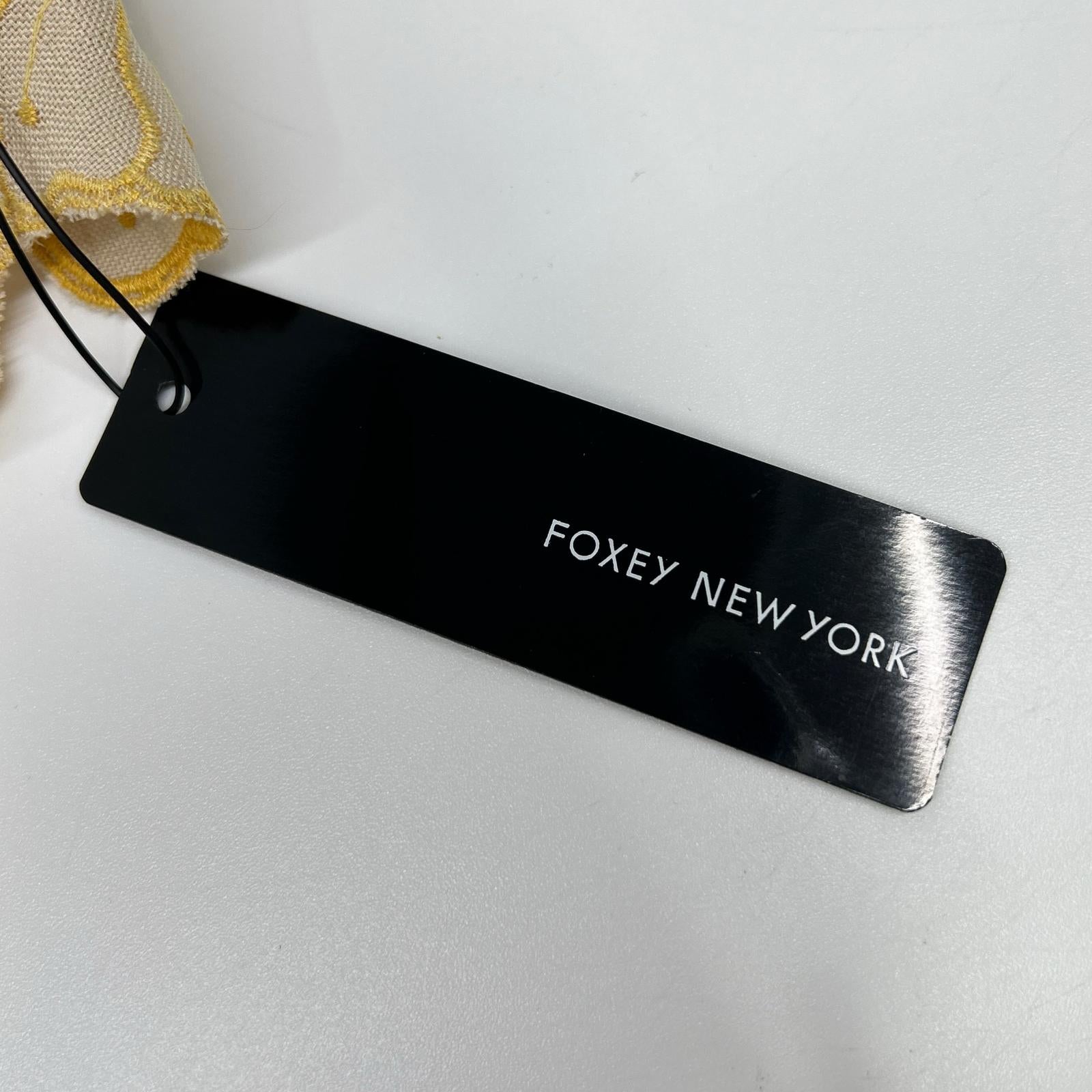 FOXEY NEW YORK フォクシーニューヨーク 24年製 44427 ベージュ リネンブーケ ブラウス トップス