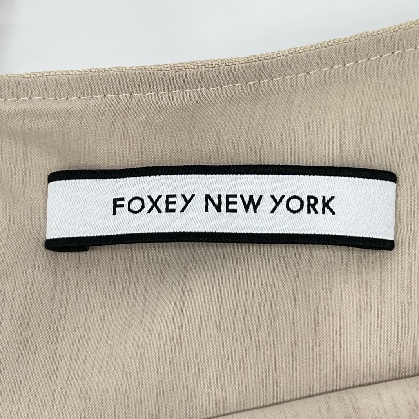 FOXEY NEW YORK フォクシーニューヨーク 24年製 44427 ベージュ リネンブーケ ブラウス トップス
