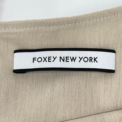 FOXEY NEW YORK フォクシーニューヨーク 24年製 44427 ベージュ リネンブーケ ブラウス トップス