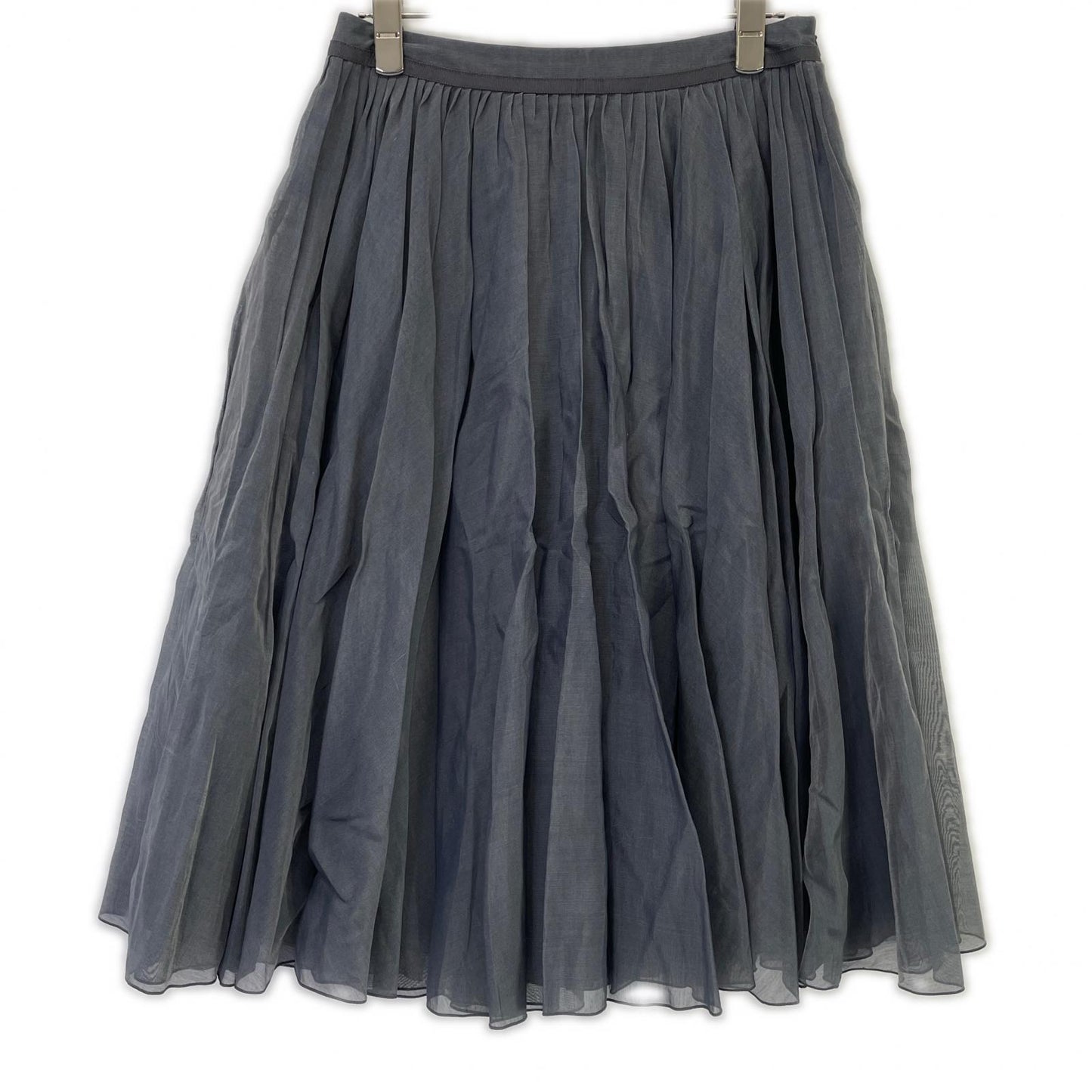 FOXEY BOUTIQUE フォクシーブティック 35968 グレー シアー サーキュラー タックフレア スカート スカート