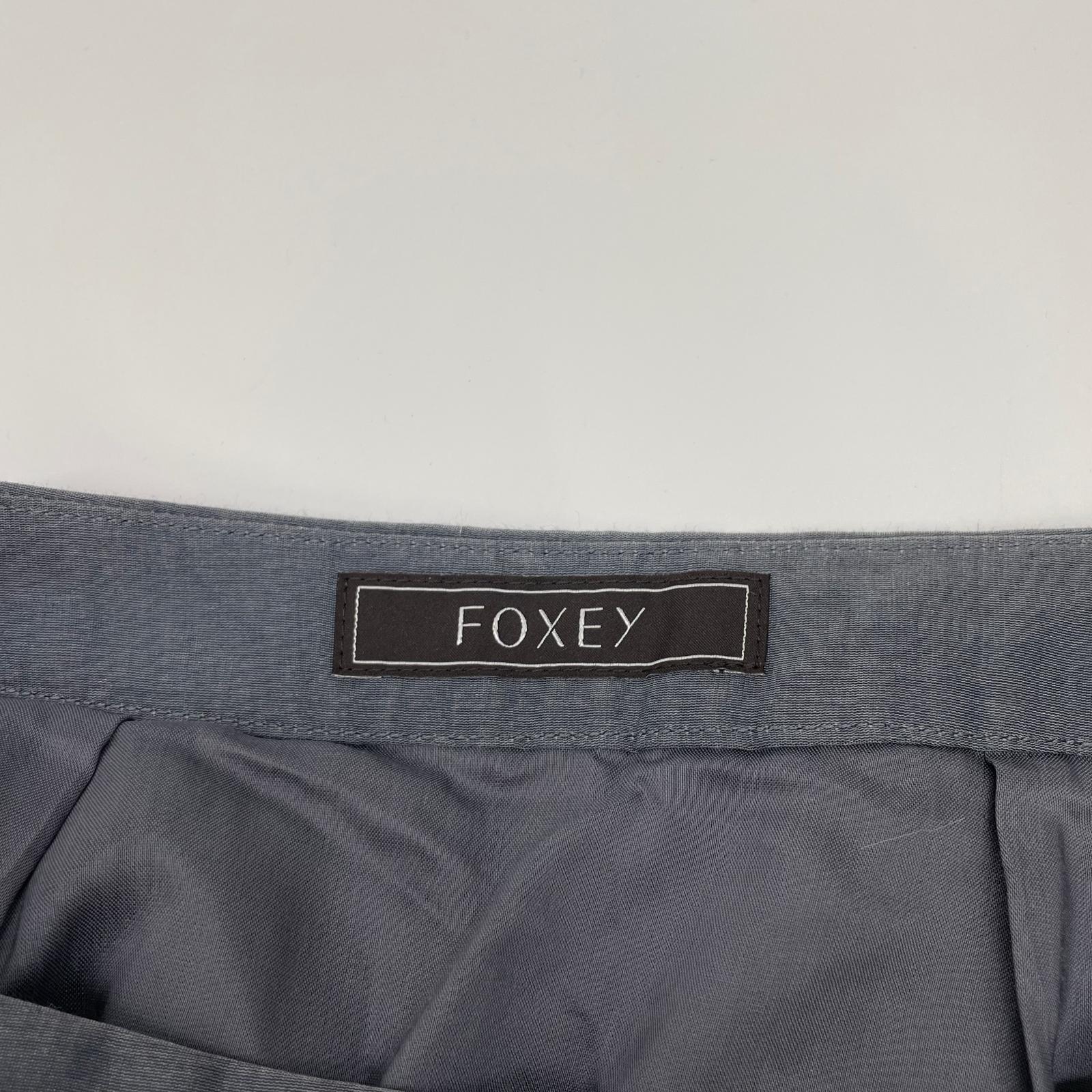 FOXEY BOUTIQUE フォクシーブティック 35968 グレー シアー サーキュラー タックフレア スカート スカート