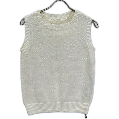 FOXEY BOUTIQUE フォクシーブティック 44450 ホワイト リネン100 レサンシエル メッシュニットトップス トップス