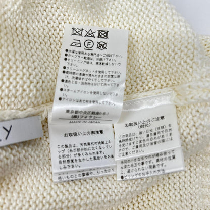 FOXEY BOUTIQUE フォクシーブティック 44139 ホワイト リネン100 MAREI リボン調スリーブ カーディガン トップス