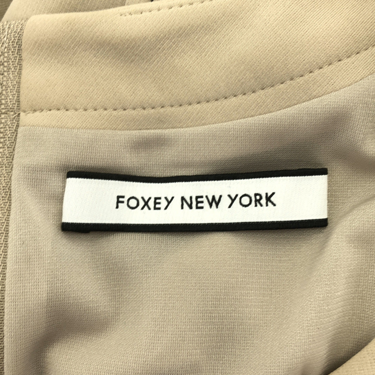 FOXEY NEW YORK フォクシーニューヨーク 43004 ベージュ Laurel マットストレッチジャージーワンピース トップス