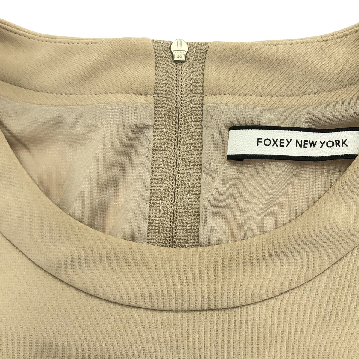 FOXEY NEW YORK フォクシーニューヨーク 43004 ベージュ Laurel マットストレッチジャージーワンピース トップス