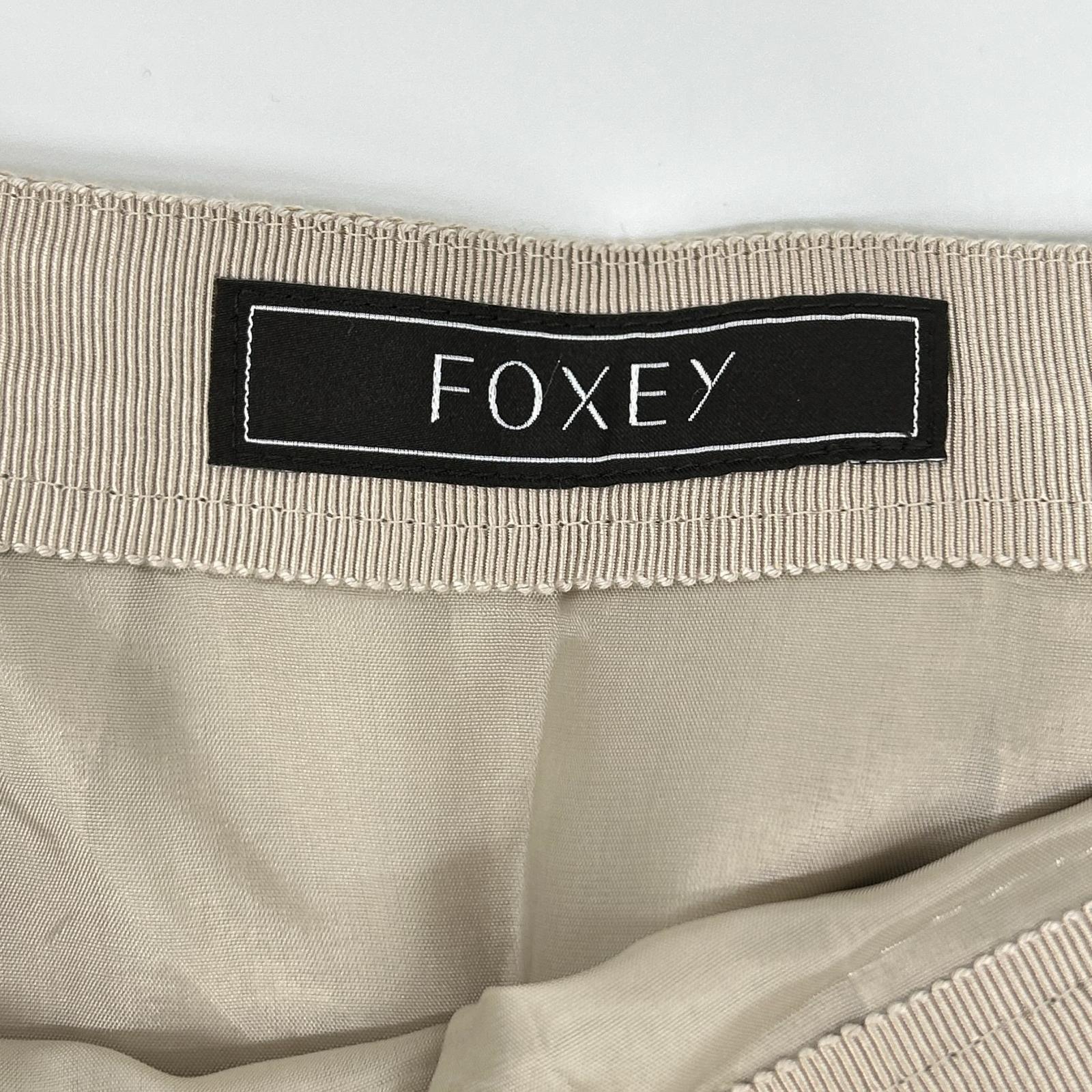 FOXEY BOUTIQUE フォクシーブティック 25年製 45031 アイボリー リネン Skirt Paige スカート