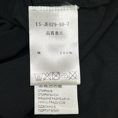 PATOU パトゥ ES-JE029-99-7 22SS ブラック コットン ロゴ Tシャツ トップス