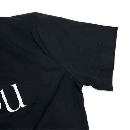 PATOU パトゥ ES-JE029-99-7 22SS ブラック コットン ロゴ Tシャツ トップス