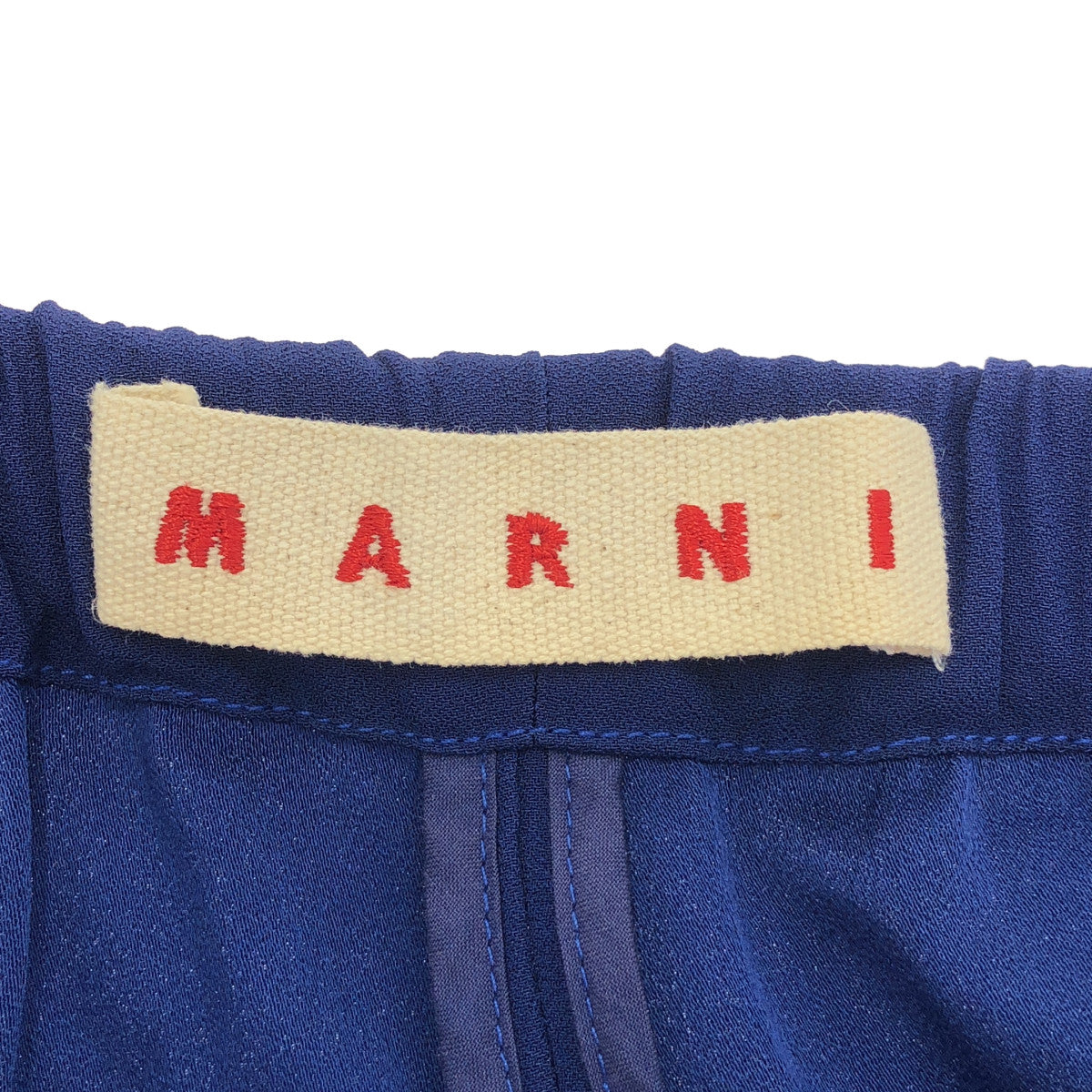 MARNI マルニ ブルー レーヨン イージーパンツ ボトムス