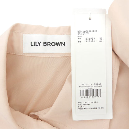 Lily Brown リリーブラウン 新品同様 クロップドシャツ タイトスカート セット セットアップ レディース ピンク F LWFO222036 スーツ セットアップ