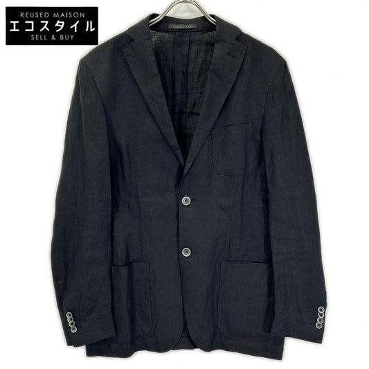CORNELIANI コルネリアーニ ID ブラック リネン サマージャケット ジャケット