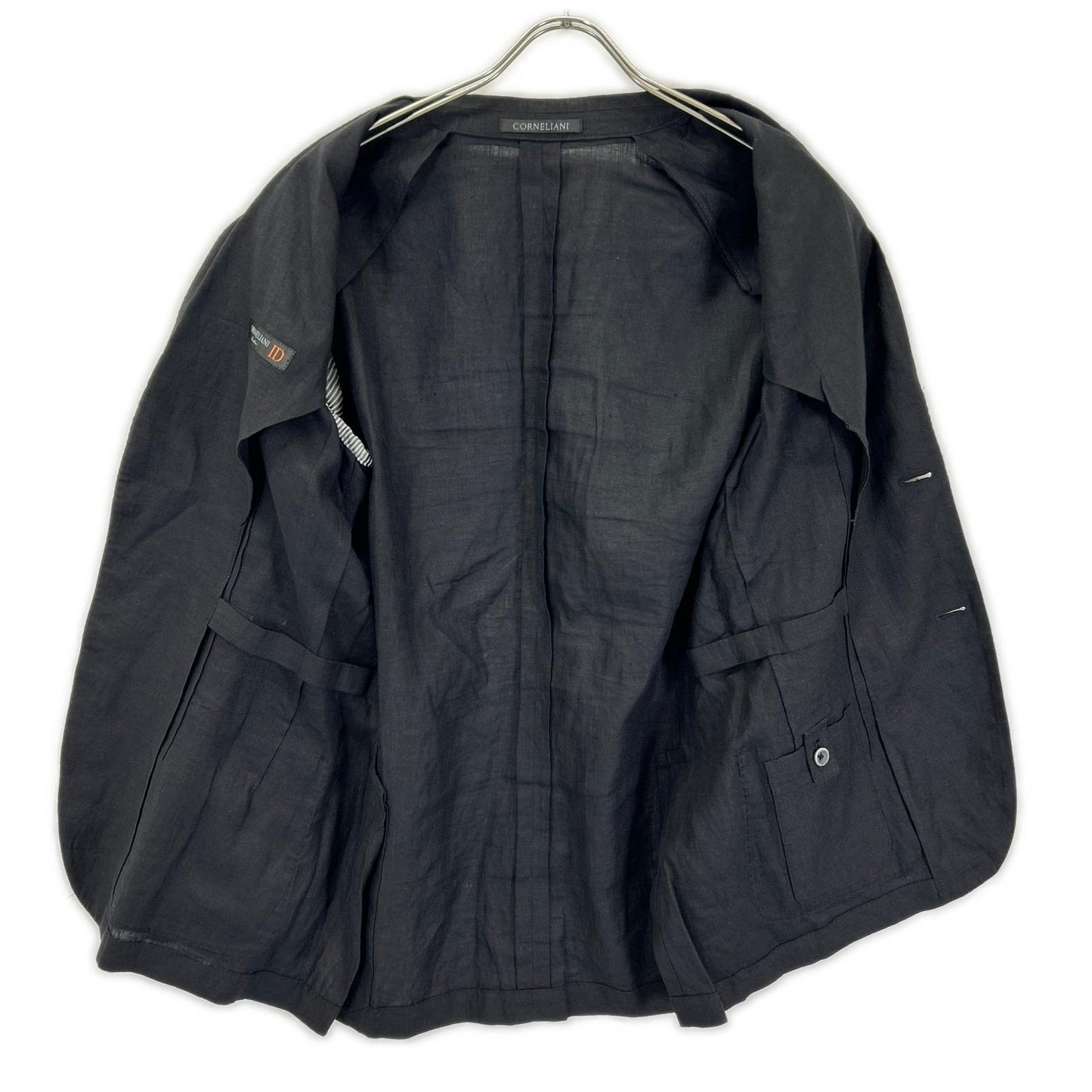 CORNELIANI コルネリアーニ ID ブラック リネン サマージャケット ジャケット