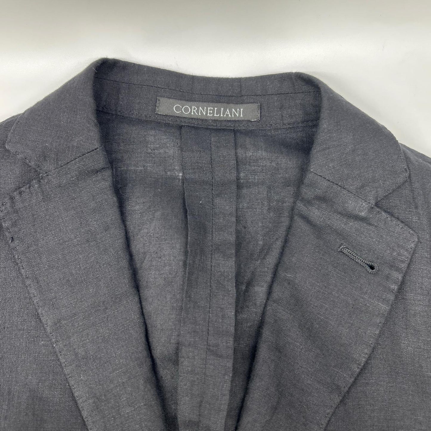 CORNELIANI コルネリアーニ ID ブラック リネン サマージャケット ジャケット