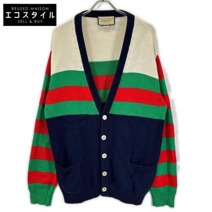 GUCCI グッチ 740641 XKC4G マルチカラー ウェブストライプ カーディガン トップス