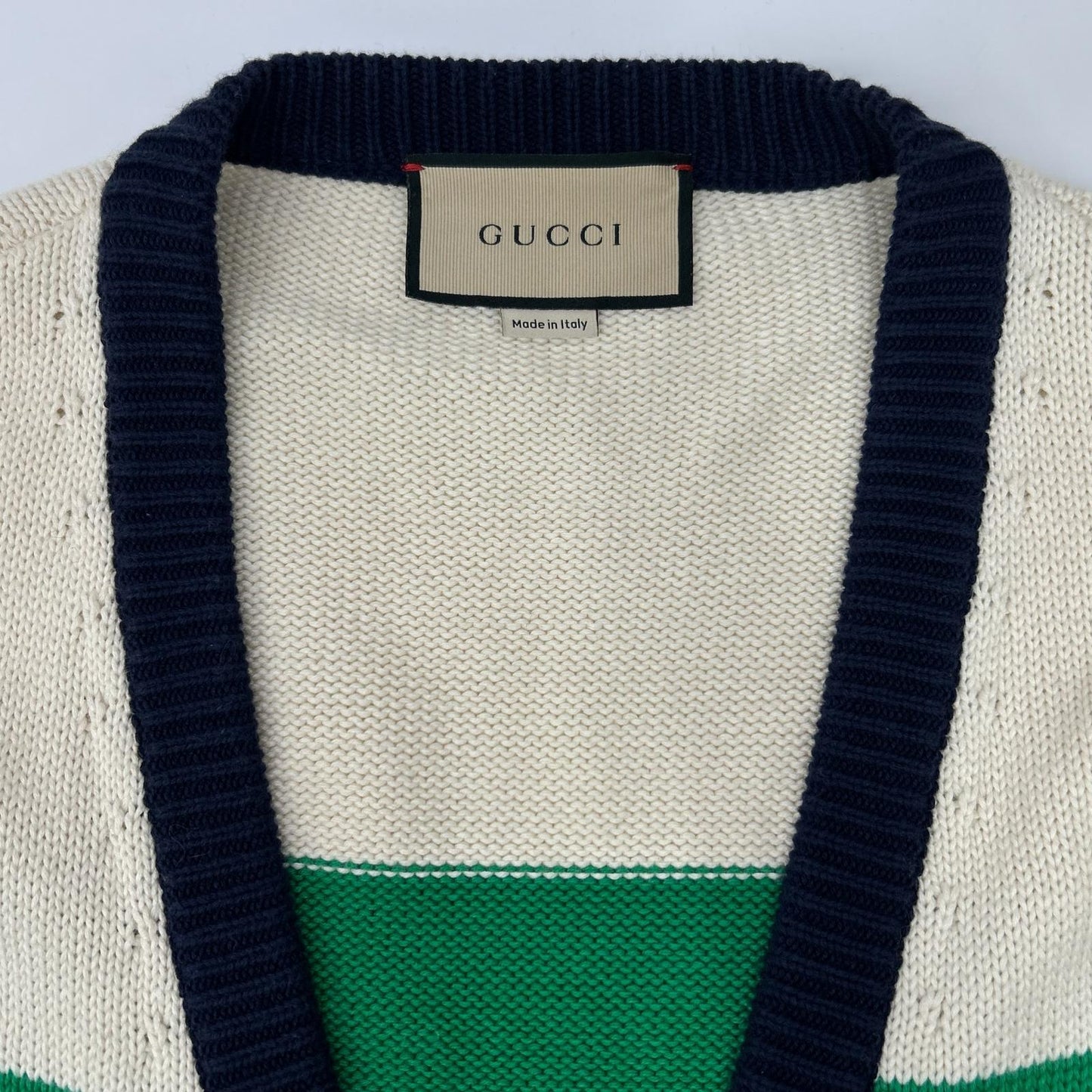 GUCCI グッチ 740641 XKC4G マルチカラー ウェブストライプ カーディガン トップス