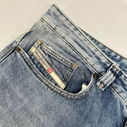 DIESEL ディーゼル ライトブルー 2001 D-MACRO ヴィンテージ加工 デニムパンツ ボトムス