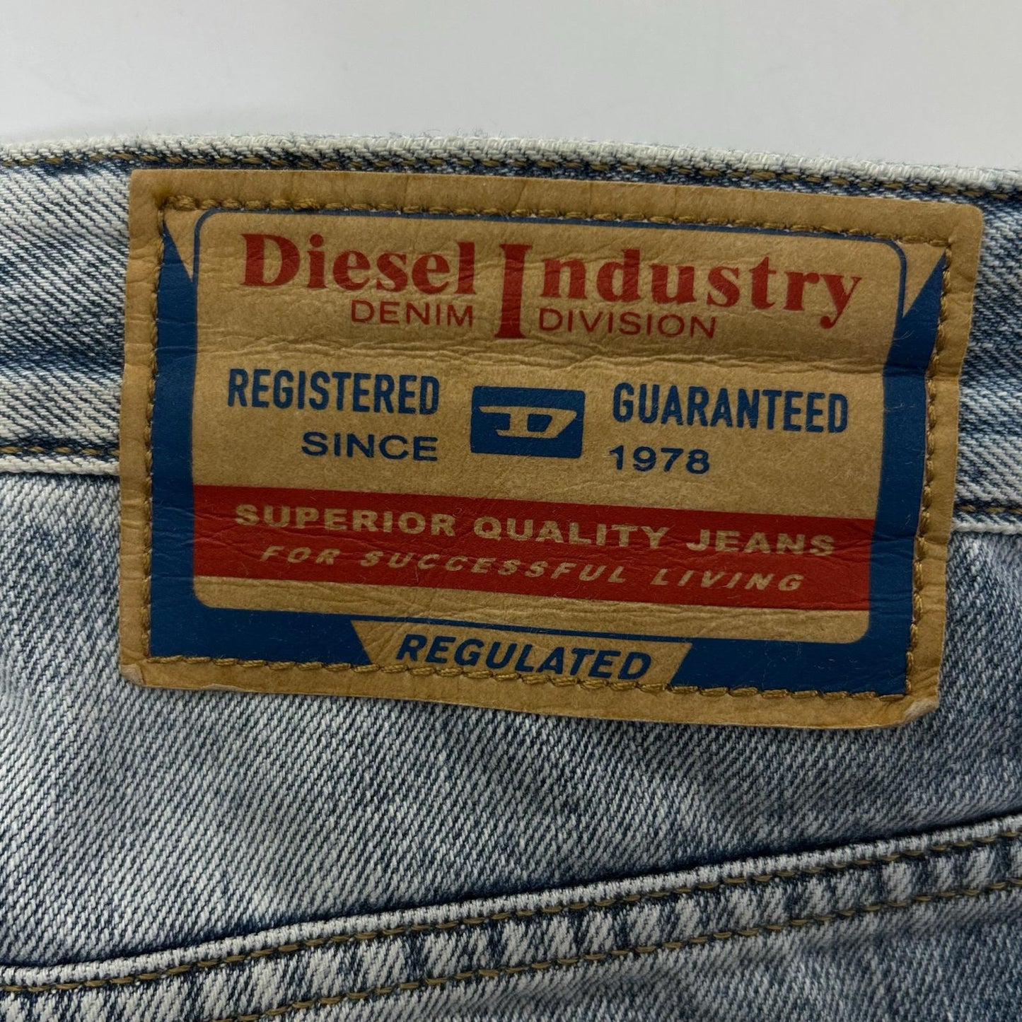 DIESEL ディーゼル ライトブルー 2001 D-MACRO ヴィンテージ加工 デニムパンツ ボトムス