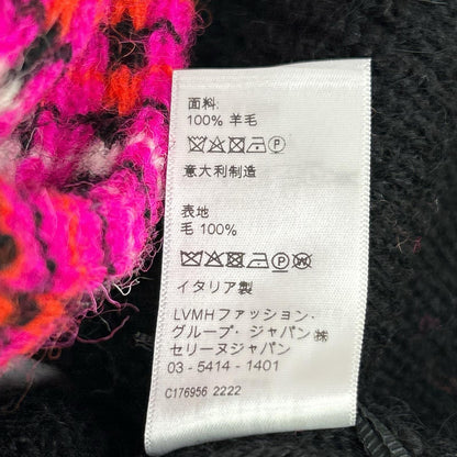 CELINE セリーヌ 2AC23579S ブラック Ski Jacquard Hooded Wool Knit Hoodie/スキー ジャガード ウールニットフーディー トップス