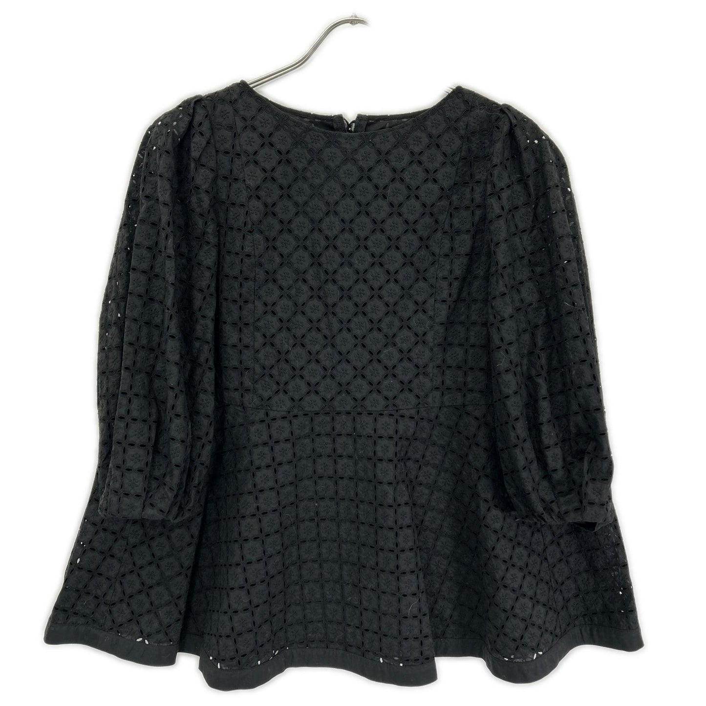 FOXEY BOUTIQUE フォクシーブティック 43442 23年製 ブラック ビーチハウス レース ブラウス トップス