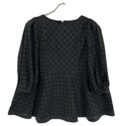 FOXEY BOUTIQUE フォクシーブティック 43442 23年製 ブラック ビーチハウス レース ブラウス トップス