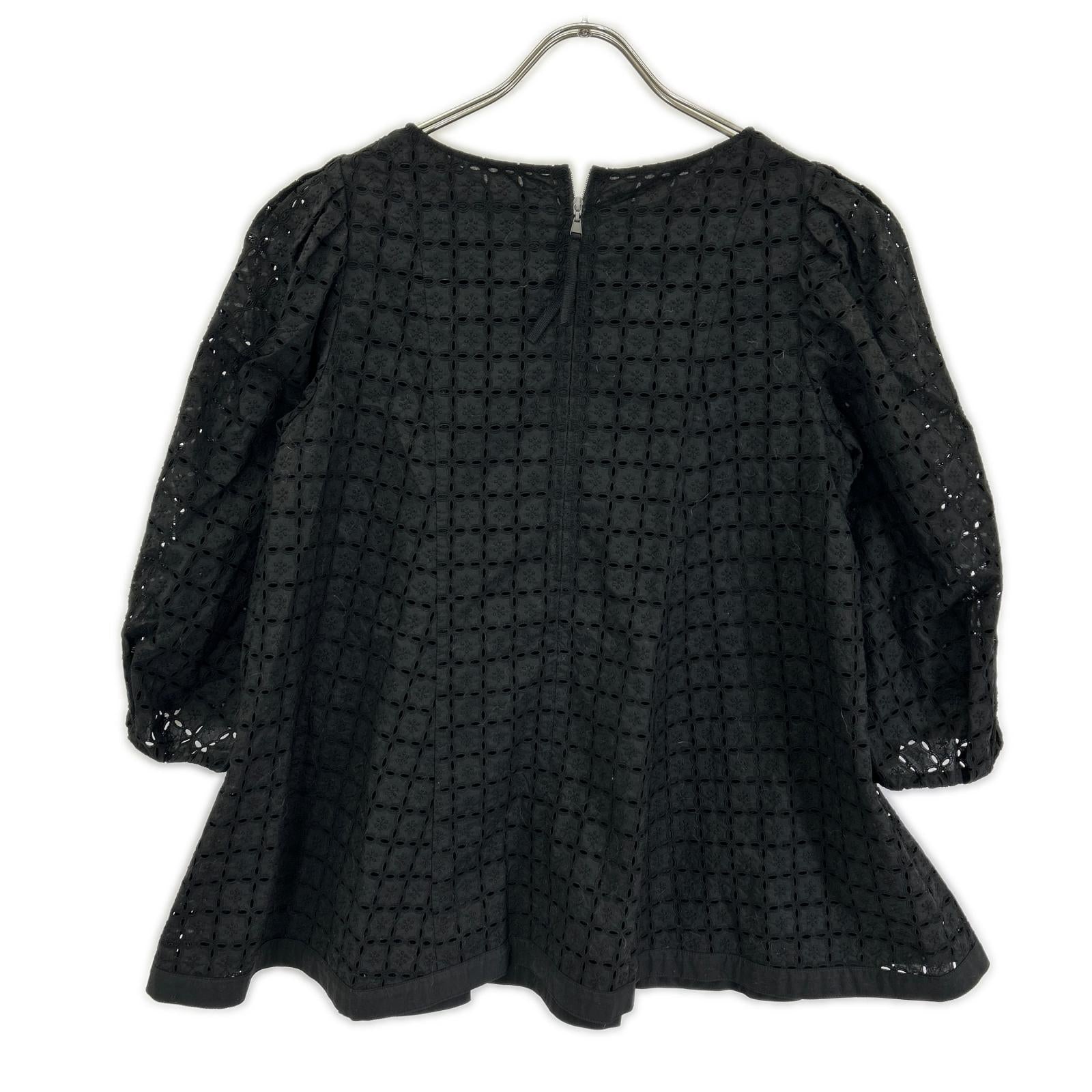 FOXEY BOUTIQUE フォクシーブティック 43442 23年製 ブラック ビーチハウス レース ブラウス トップス