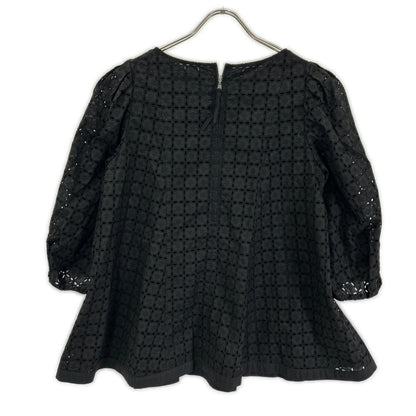 FOXEY BOUTIQUE フォクシーブティック 43442 23年製 ブラック ビーチハウス レース ブラウス トップス