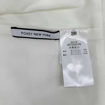 FOXEY NEW YORK フォクシーニューヨーク 45318 25年製 ホワイト モンペリエ ブラウス トップス