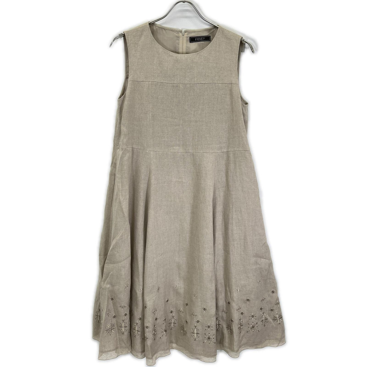 FOXEY BOUTIQUE フォクシーブティック 44162 24年製 ベージュ サマー バルーン ステッチ ワンピース ワンピース