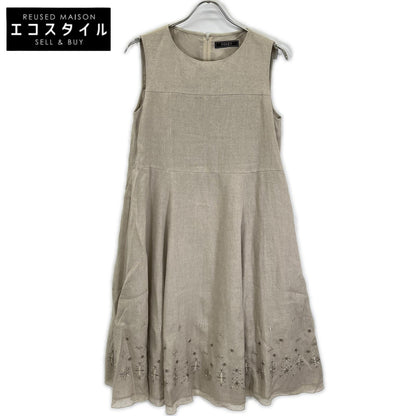 FOXEY BOUTIQUE フォクシーブティック 44162 24年製 ベージュ サマー バルーン ステッチ ワンピース ワンピース