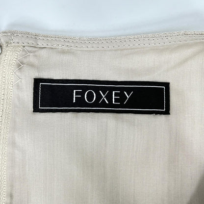 FOXEY BOUTIQUE フォクシーブティック 44162 24年製 ベージュ サマー バルーン ステッチ ワンピース ワンピース